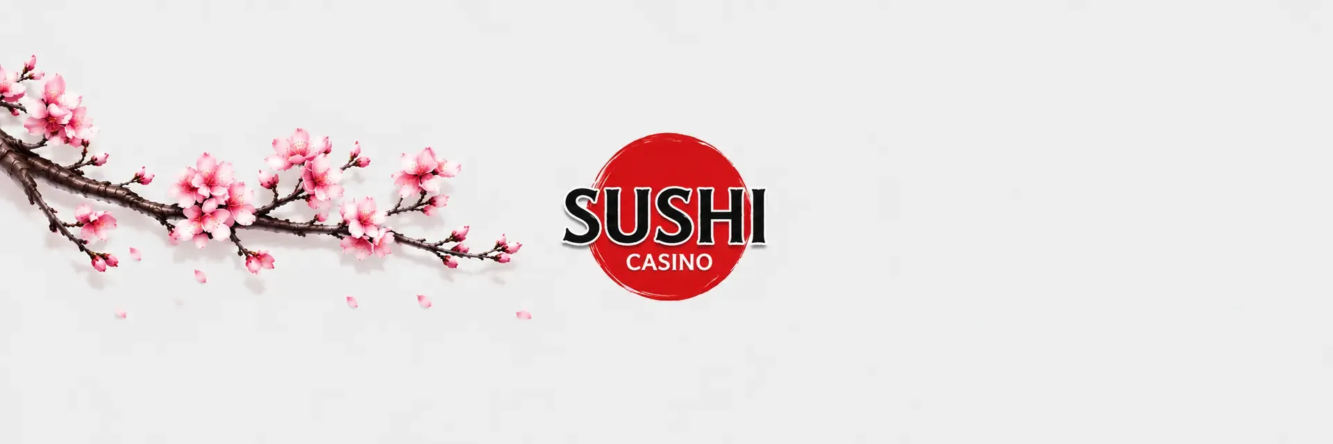 Sushi casino casino themed artwork featuring mascots, sakura branches and Asian-inspired elements 